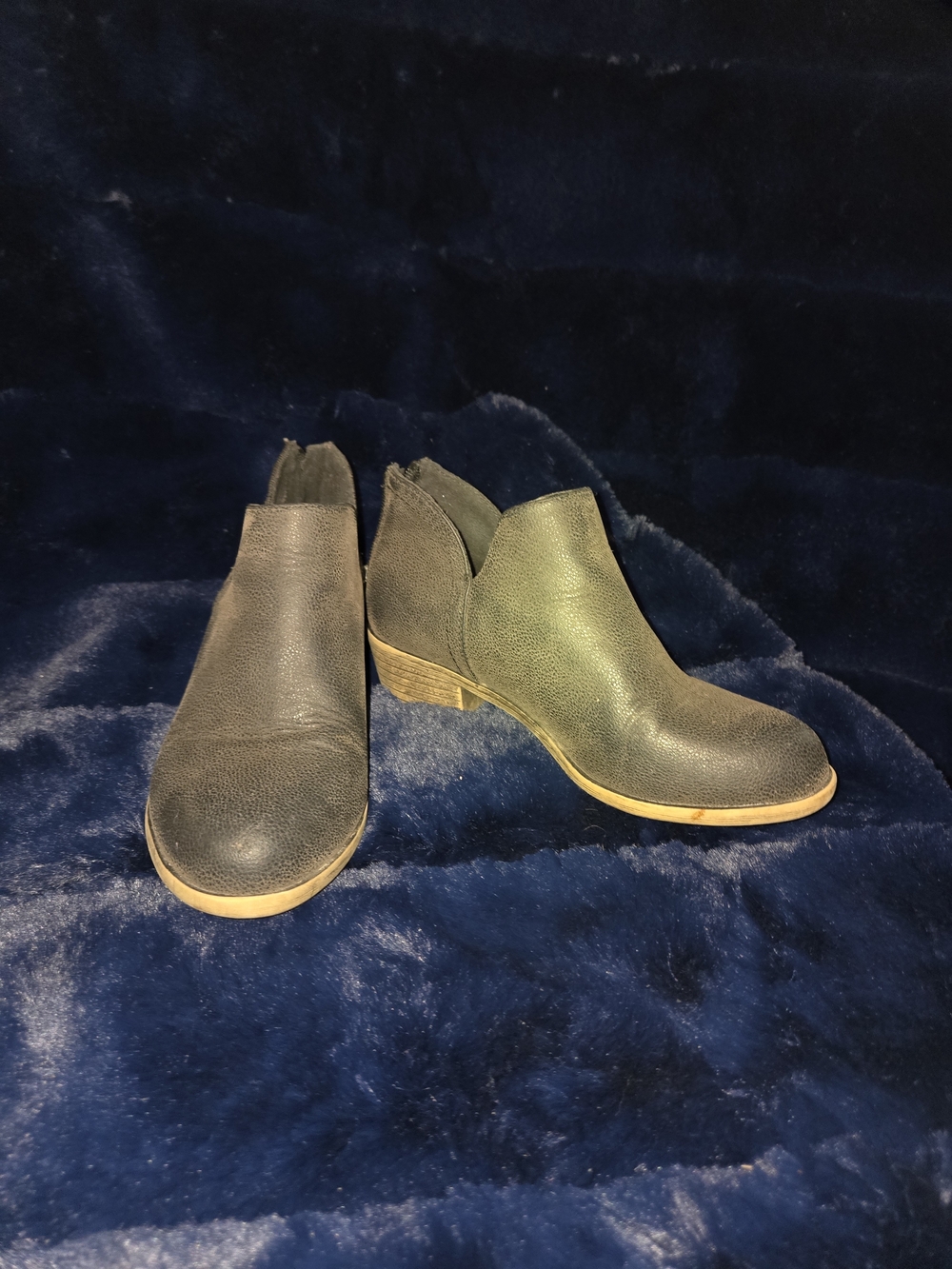 Women’s Black Chelsea Ankle Boots - Slip-On Low Heel
